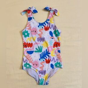 Girls multicolored one piece swimsuit 6/7